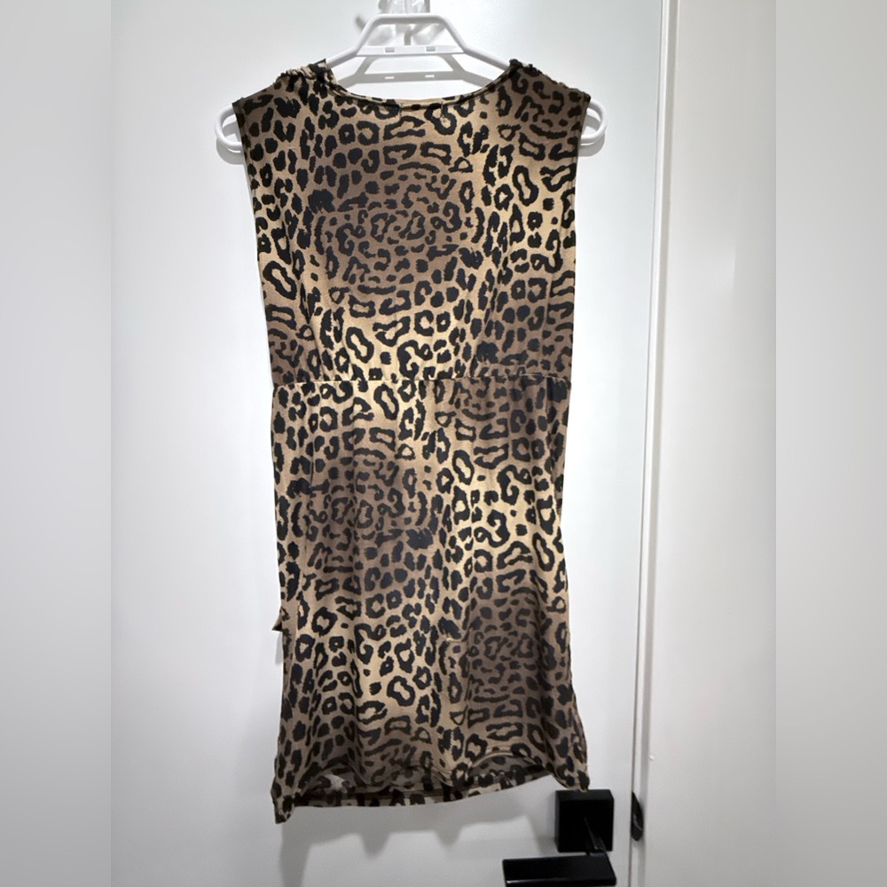 UPchic Leopard Print Sleeveless Drape Neck Top - Brown & Black - Picture 5 of 5